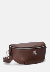 Lauren Ralph Lauren LEATHER MARCY BELT BAG - Skulderveske - dark mahogany