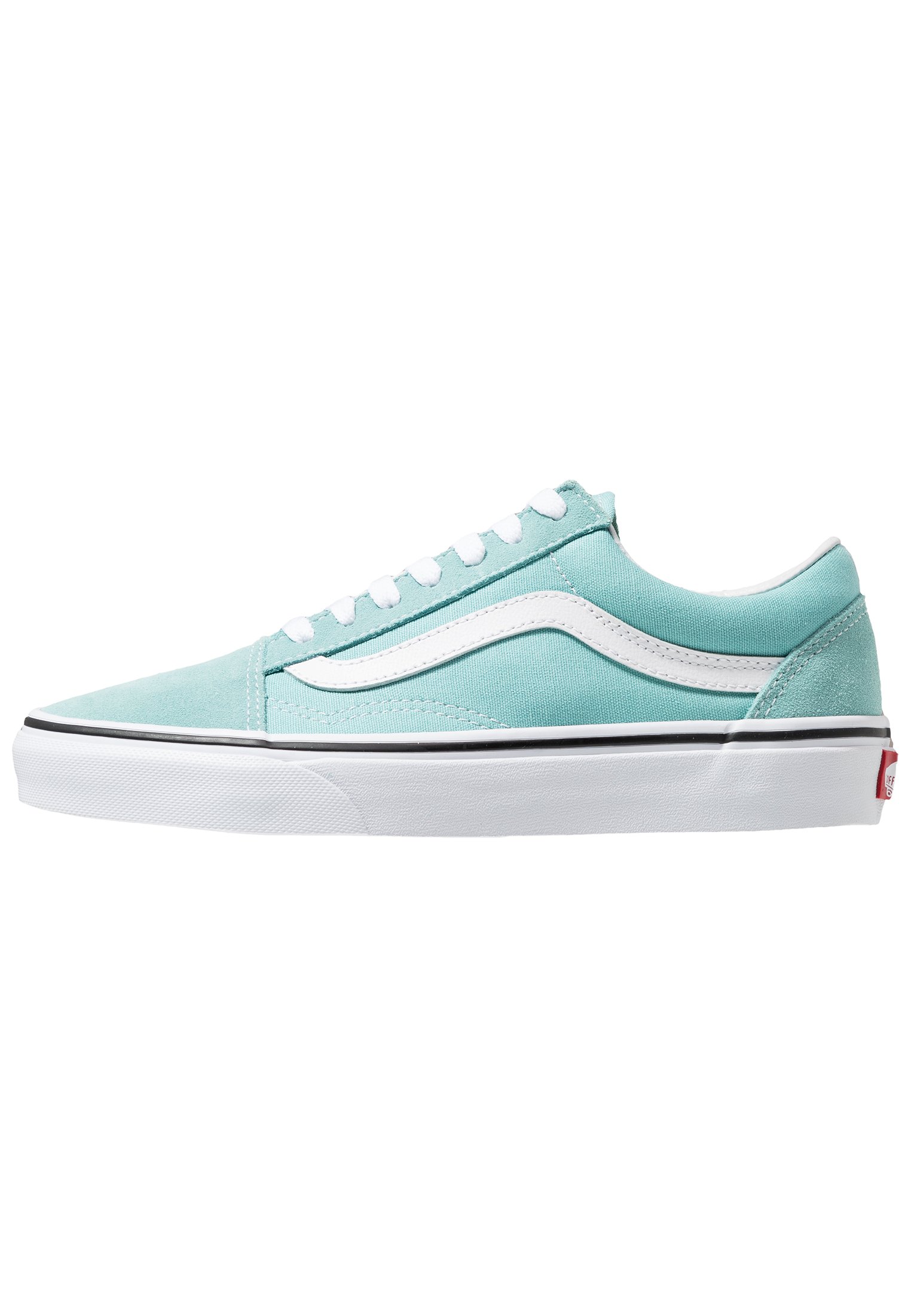 aqua and grey vans
