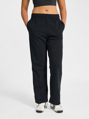 Hummel HMLPULSE WIDE W - Tracksuit bottoms - black