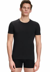 FALKE DAILY COMFORT 2-PACK ROUND NECK - Maglietta intima - black