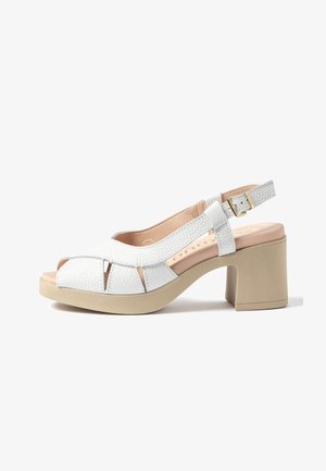 Yokono, SANDALIA DE TACÓN BLAY-260 BLANCO - Sandales à plateforme - blanco