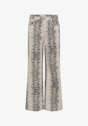 Soaked in Luxury, SLSANDJA VANESA - Flared Jeans - grey snake print