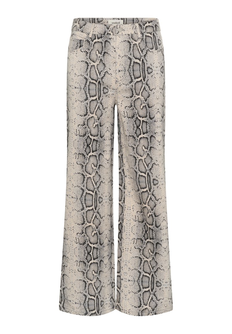 Soaked in Luxury SLSandja Vanesa Jeans a zampa grey snake