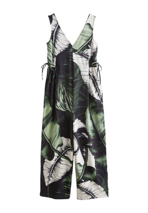 Next REGULAR FIT  V-NECK - Jumpsuit - black green