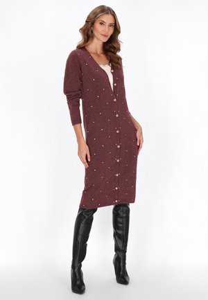 Cardigan - burgundy