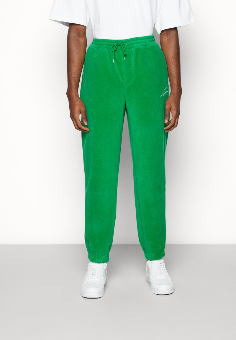 Tommy Jeans RELAXED WINTER SIGNATURE PANT Tracksuit bottoms green