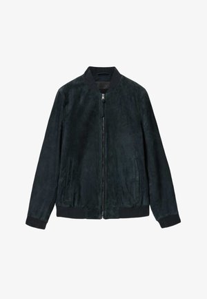 AllSaints, MORTEN - Chaqueta de cuero - navy blue