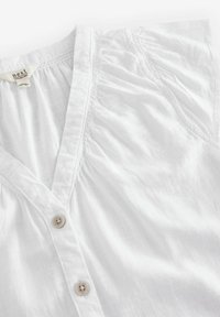 REGULAR FIT BLEND RUFFLE SLEEVE  - Blus - white