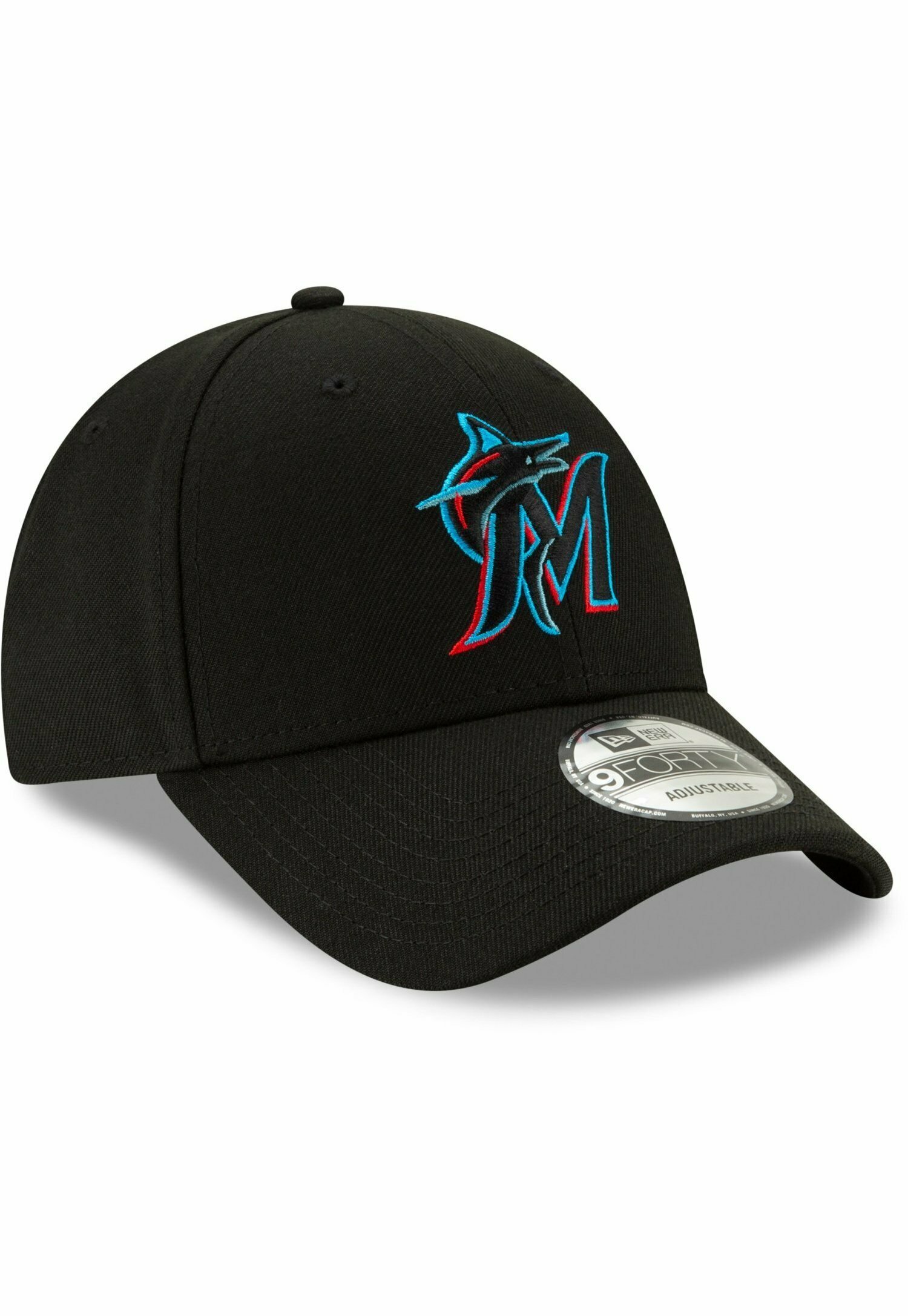 New Era 9Forty M-Crown Cap Authentic Miami Marlins - Zwart, One Size