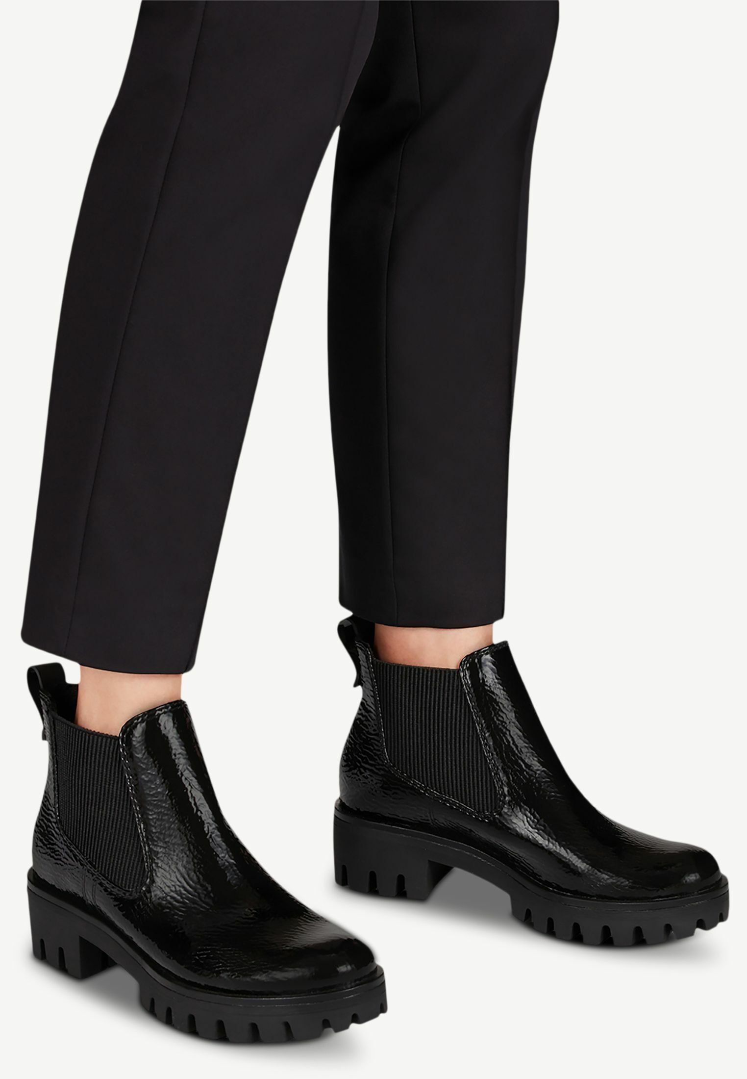 tamaris patent boots
