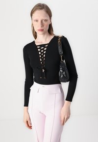 Elisabetta Franchi Pitkähihainen paita - nero
