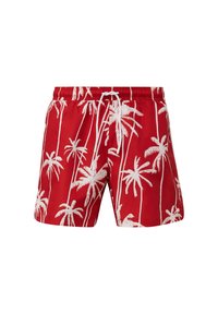 s.Oliver MIT ALLOVER-PRINT - Badeshorts - preiselbeere