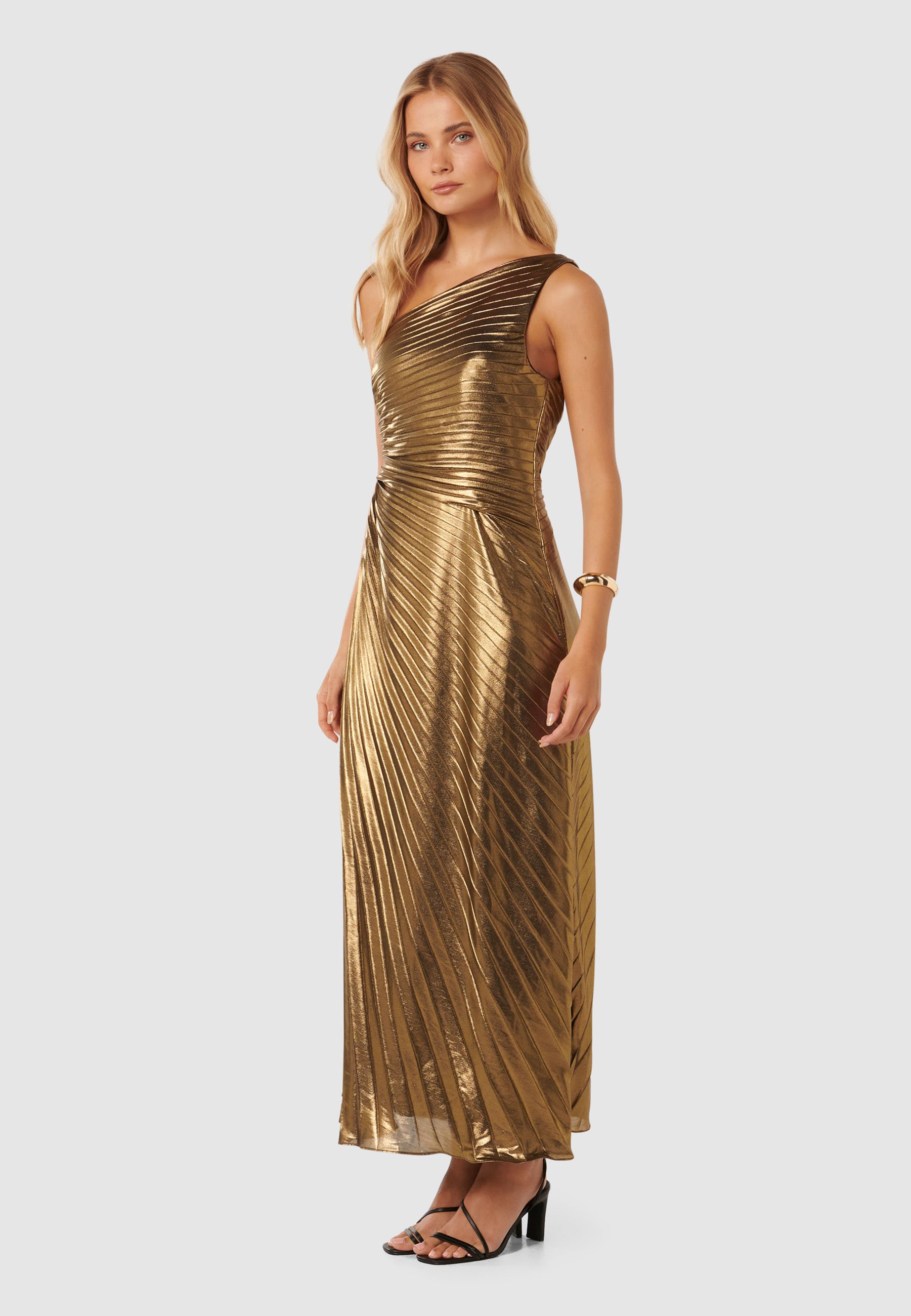 slim fit dress slacks Carmel One-Shoulder Sash Maxi Dress Rockmelon