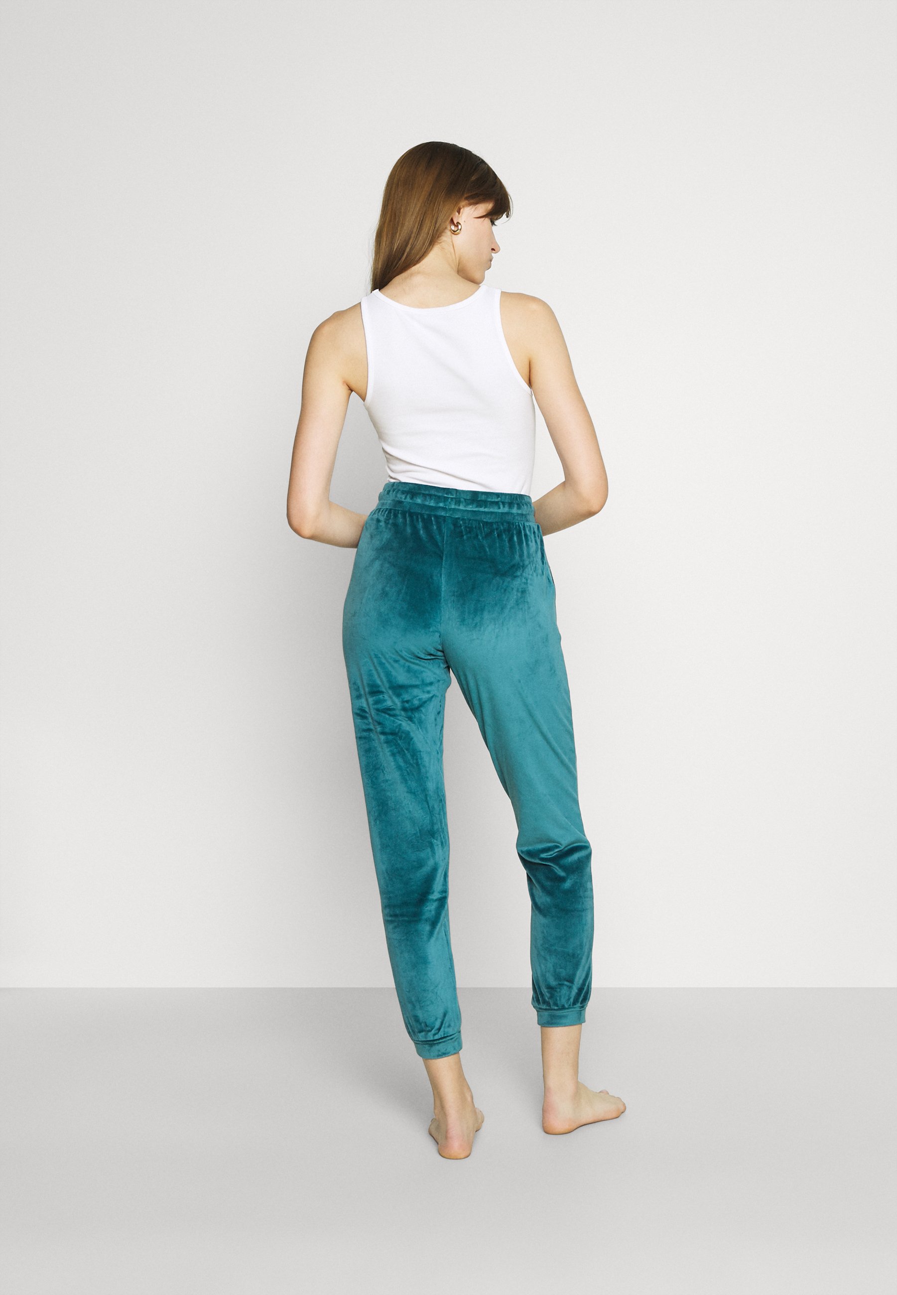 Etam YOLA PANTALON - Nachtwäsche Hose - bleu canard/blau - Zalando.de