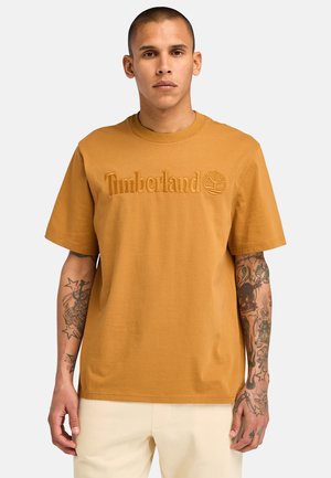 SHORT SLEEVE - Print T-shirt - wheat boot
