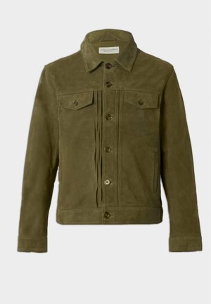 OFFICINE GENERALE, LIAM GOAT - Giacca di pelle - olive
