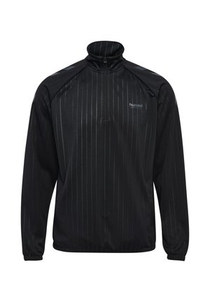 STRIPE HALFZIP - Langarmshirt - black