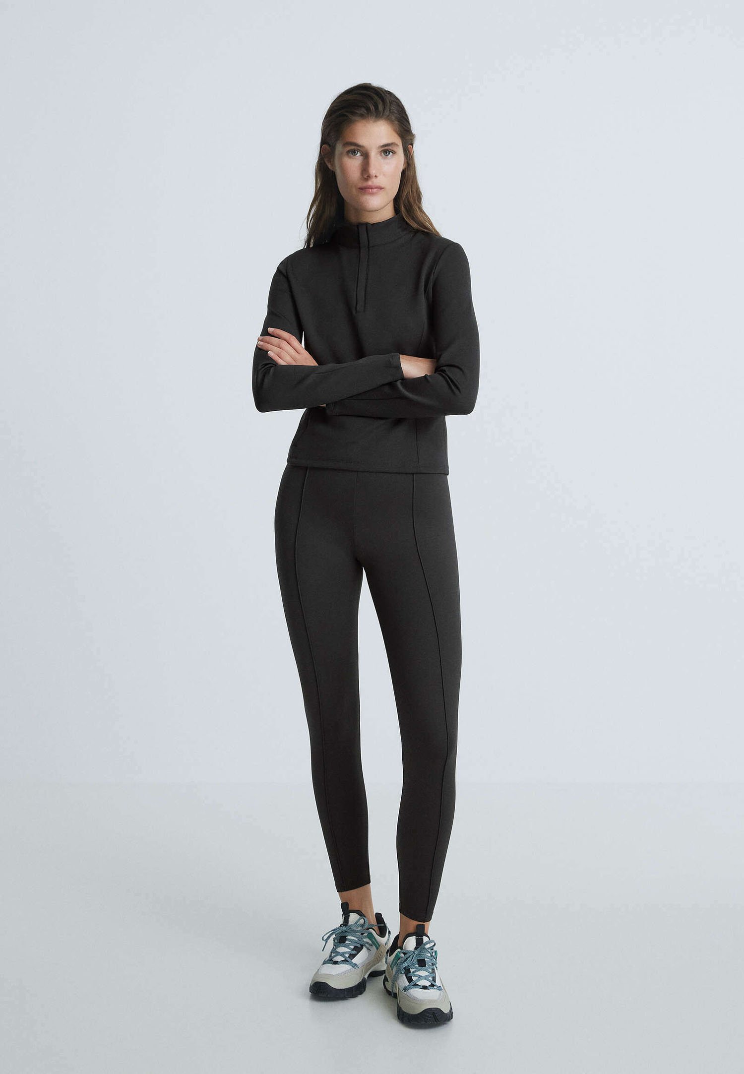 OYSHO Legging - black/zwart - Zalando.nl