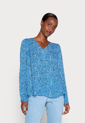 KAHERA AMBER BLOUSE - Blusa - blue/black/chalk leo
