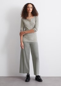 Marc O'Polo HENLEY, LONG SLEEVE - Topper langermet - soft stone melange