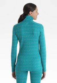 icebreaker MERINO 260 MID WEIGHT VERTEX HALF ZIP GRAPHIC - Langarmshirt - TEAL
