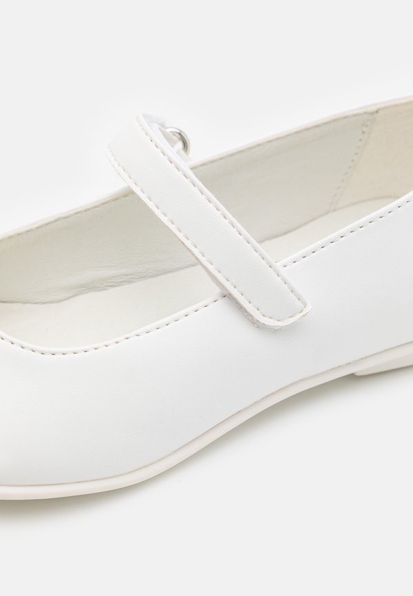 Ankle strap ballet pumps - bianco4