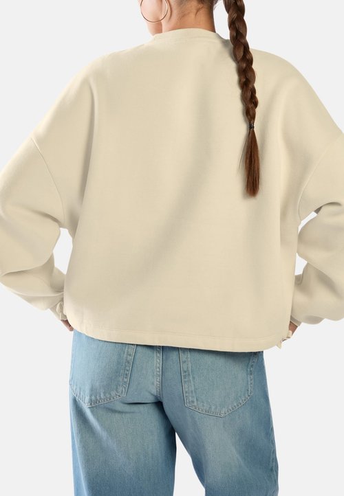 Reebok ELEVATED ATHLETIC MOCK NECK FLEECE SWEAT-WHITE. - Sweatshirt - linen — foto 2