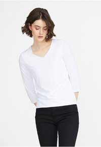 PETER HAHN Langarmshirt - white