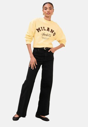 REGULAR FIT - Collegepaita - butter milk yellow milano graphic