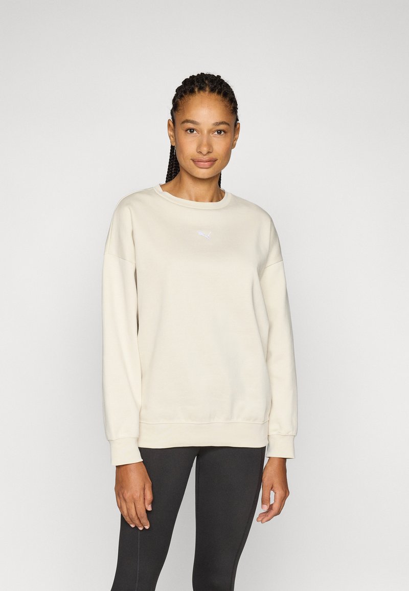 Puma OVERSIZED CREW - Mikina - alpine snow
