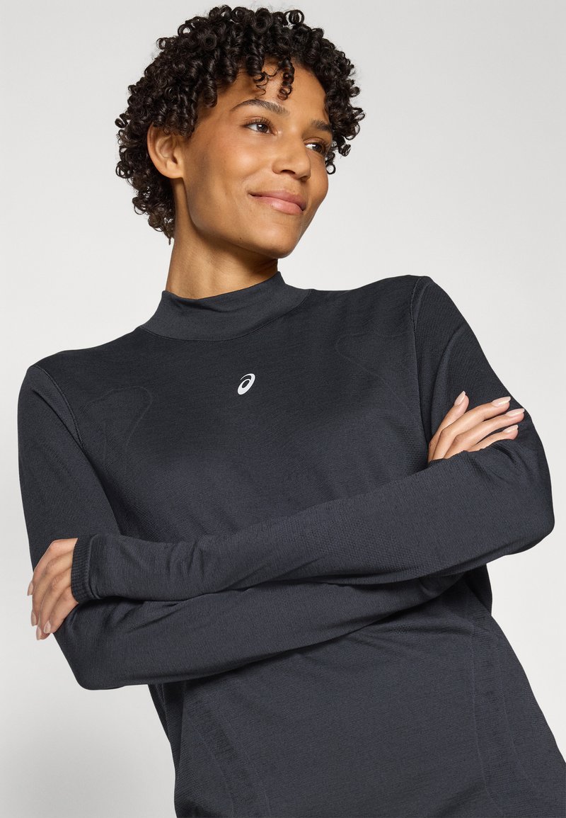 ASICS ROAD WINTER SEAMLESS TOP - Camiseta de manga larga - performance black