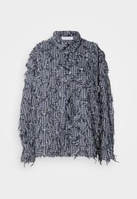 CONRAD FRAYED OVERSHIRT UNISEX - Farmerdzseki - navy