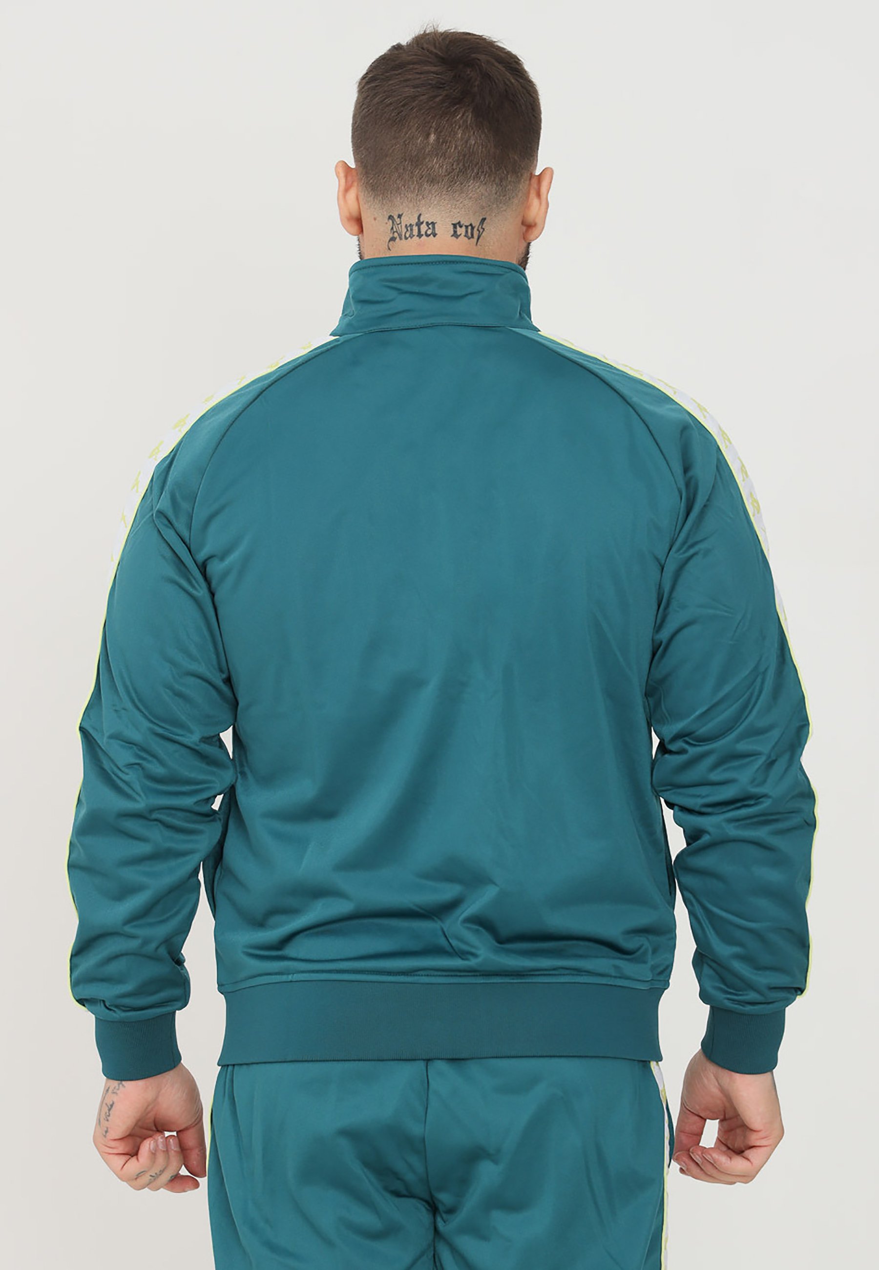 Kappa Felpa con zip - green mineral-white/verde - Zalando.it