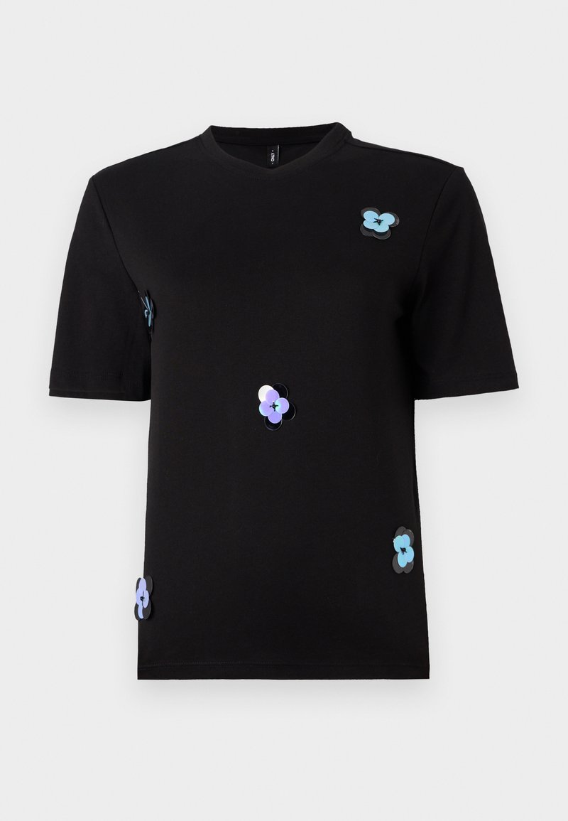 Only T-shirt print zwart