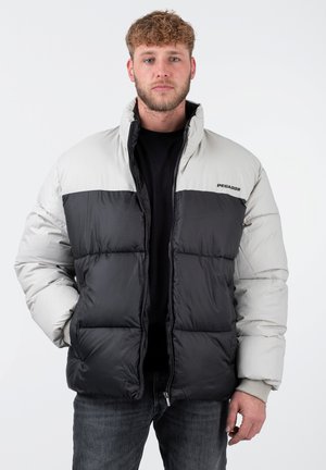Pegador MARRERO PATCHWORK PUFFER - Winter jacket - black ash grey