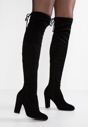 Laarzen met hoge hak - black