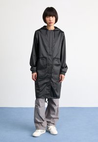 Rains - STRING UNISEX - Parkas - black grain Miniatyrbild 1