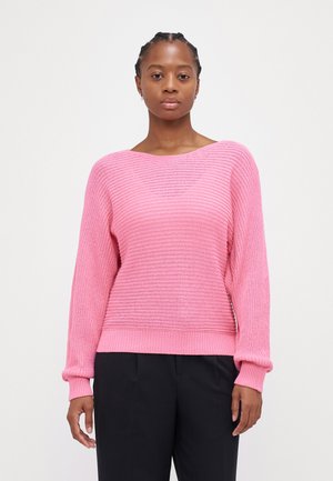 VMLUX BOATNECK BATWING - Strikkegenser - bonbon