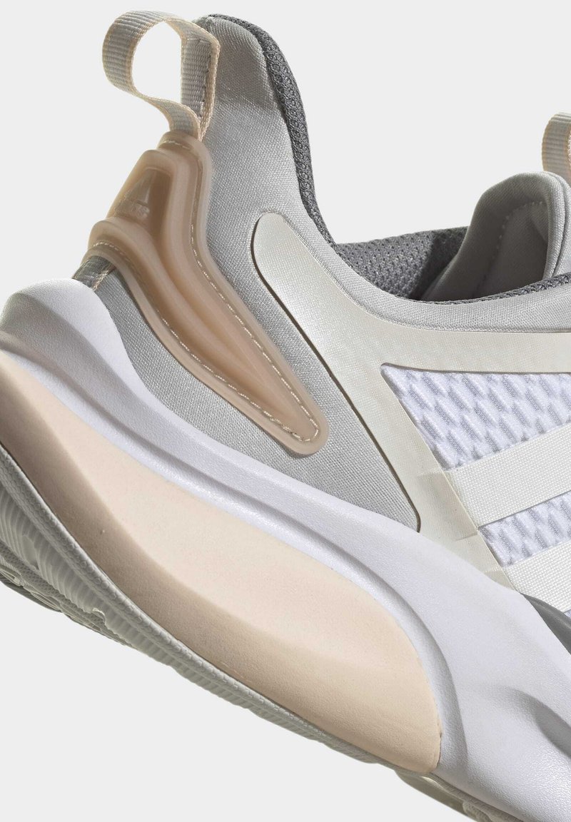adidas Sportswear ALPHABOUNCE+BOUNCE LIFESTYLE - Trainers - cloud white /  metalic / grey/white - Zalando.co.uk