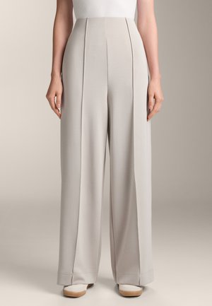 OYSHO SOFT-TOUCH STRAIGHT-LEG WITH CREASE - Tracksuit bottoms - mottled beige