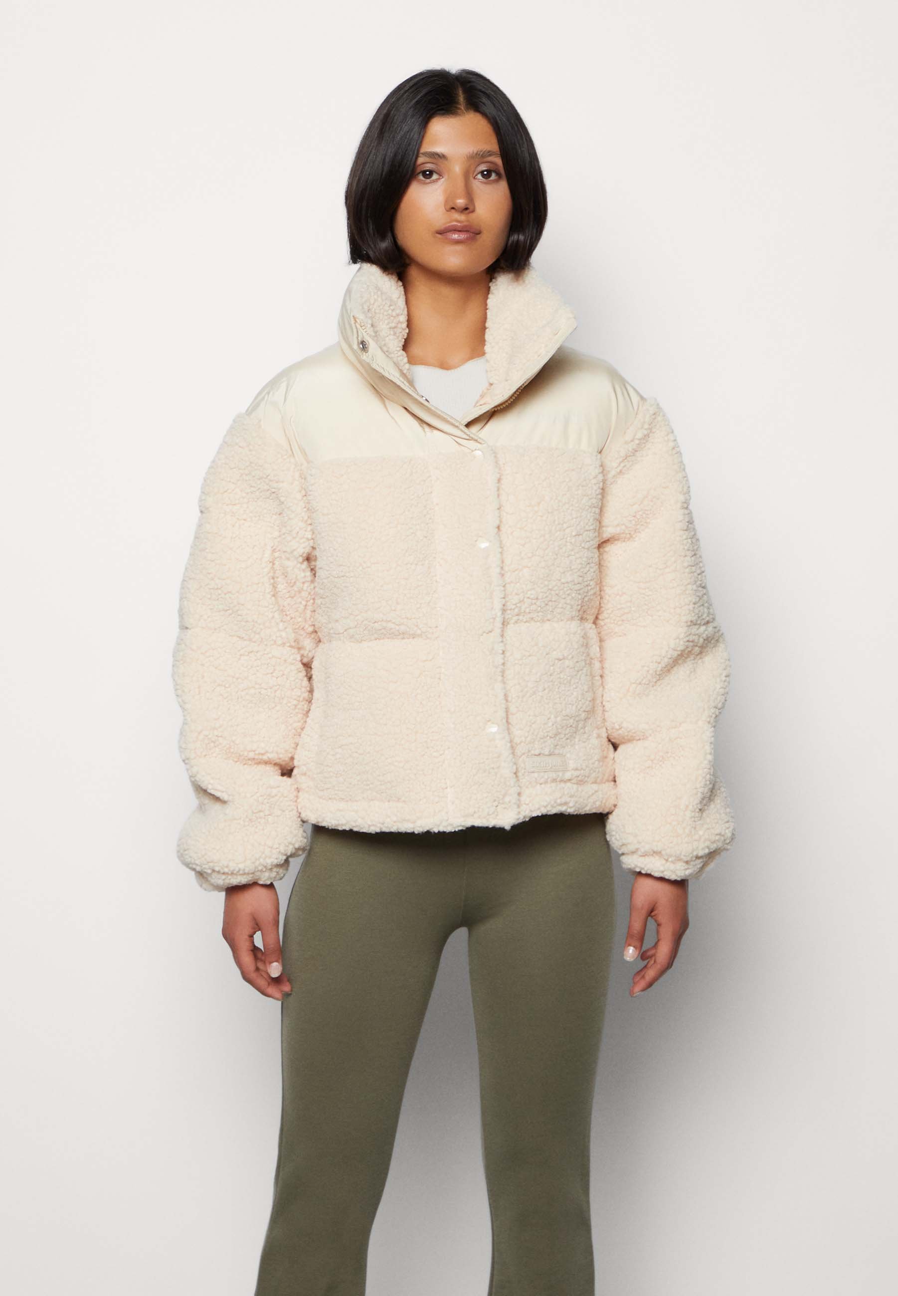 tent collegegeld Hoofdstraat Sixth June NYLON AND BORG PUFFER JACKET - Winterjas - beige - Zalando.nl