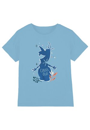 FROZEN CHILL OUT OLAF SILHOUETTE - Print T-shirt - light blue