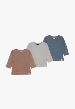 LAYERING BABY 3 PACK - Longsleeve - grey/brick/denim