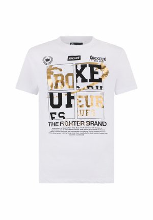 Boxeur Des Rues, T-SHIRT - T-Shirt print - white-gold-coloured