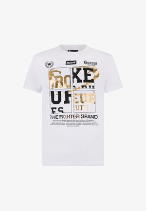 Boxeur Des Rues, T-SHIRT - T-Shirt print - white-gold-coloured