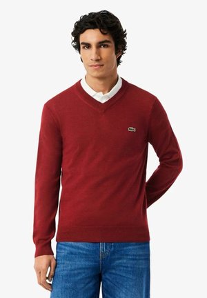 CUELLO PICO - Jersey de punto - granate