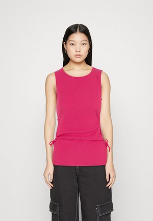 Pieces PCLUNA TANK - Μπλούζα - beetroot purple