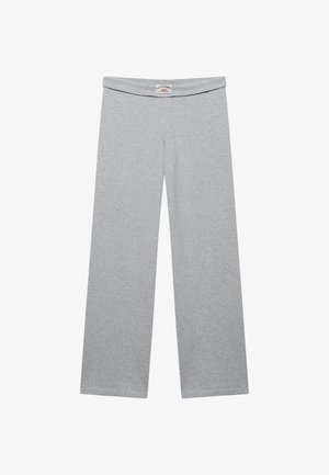 Superdry & Co, SUPERDRY ATHLETIC ESSENTIALS FOLD OVER JOGGERS.. - Pantaloni sportivi - grey marl