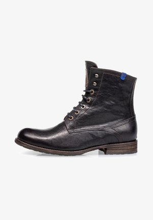 Lace-up ankle boots - black
