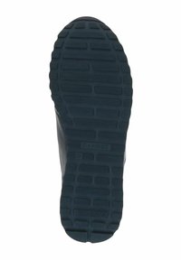 Semelle de chaussure avec un motif de semelle rectangulaire, en matériau en caoutchouc noir, taille 37, avec le logo "CAPRICE" au centre.